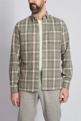 ABCL Sage Green Check Flannel BD Shirt