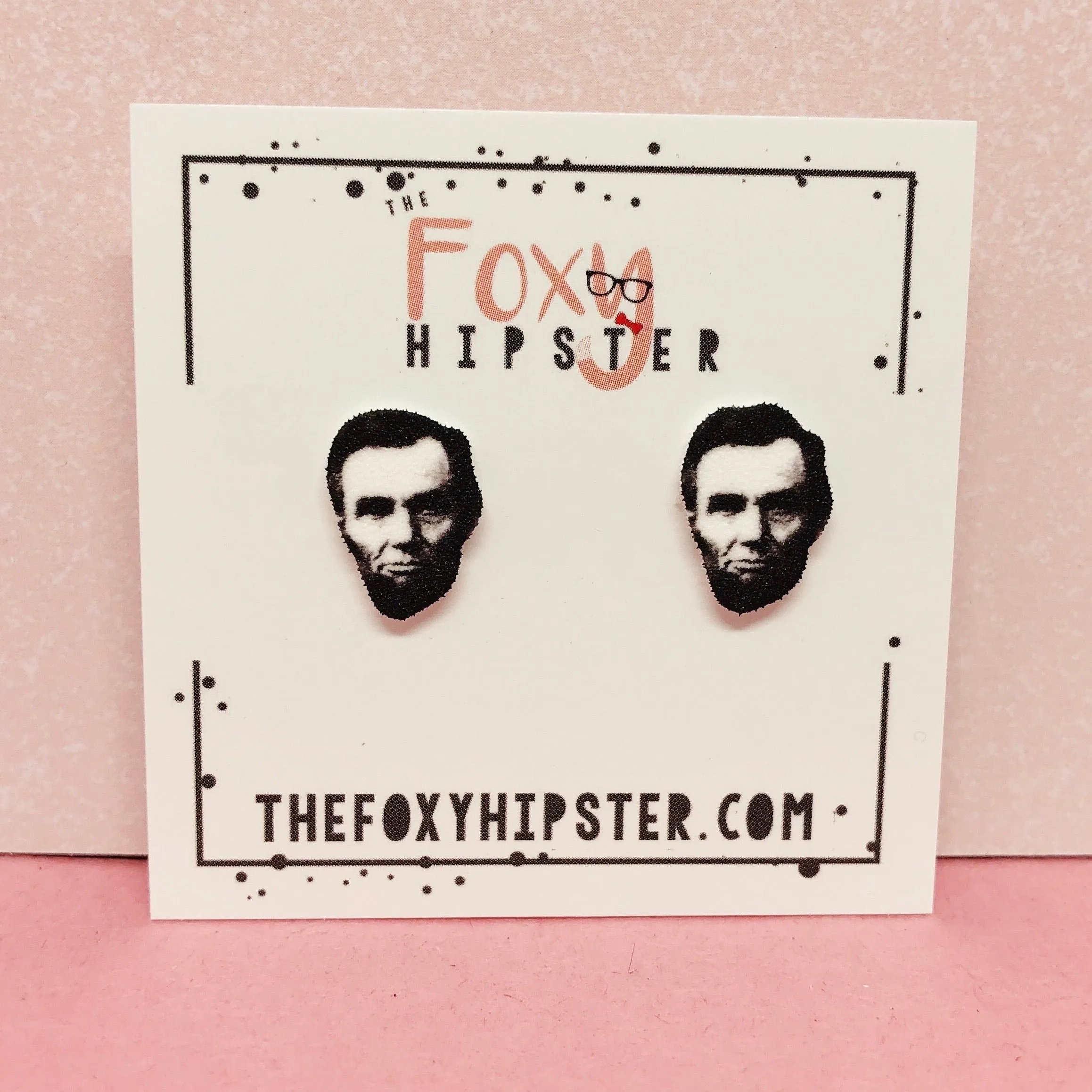 Abe Lincoln Stud Earrings