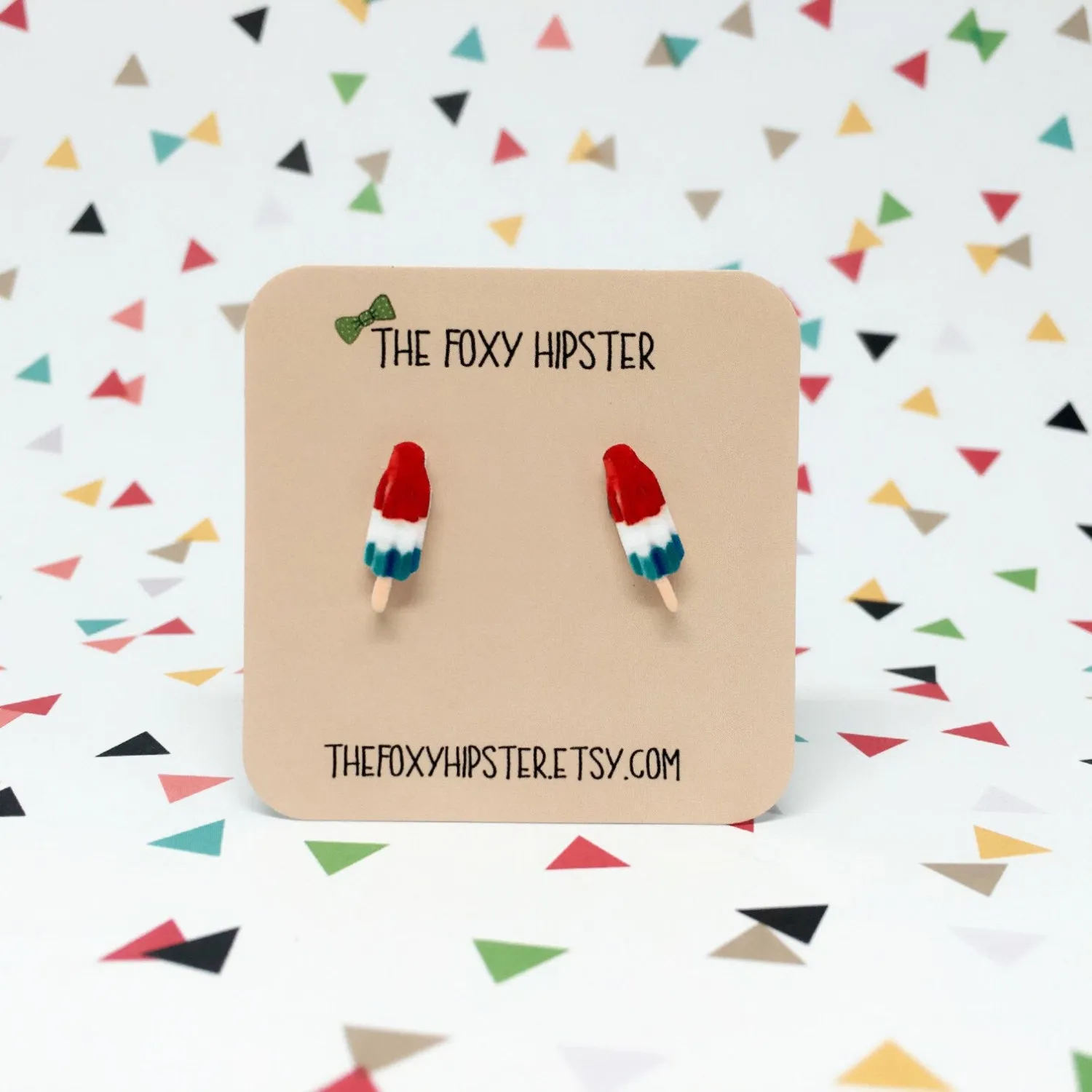 Bomb pop popsicle Stud Earrings