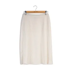 Cable Knit A-line Skirt