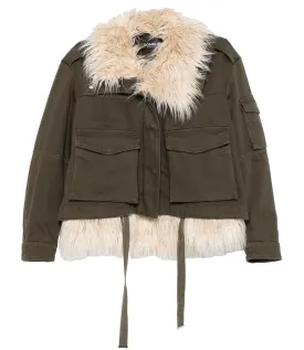 Dondup Parka Verde Militare Donna