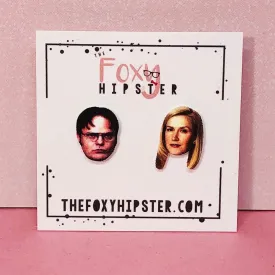 Dwight and Angela Stud Earrings