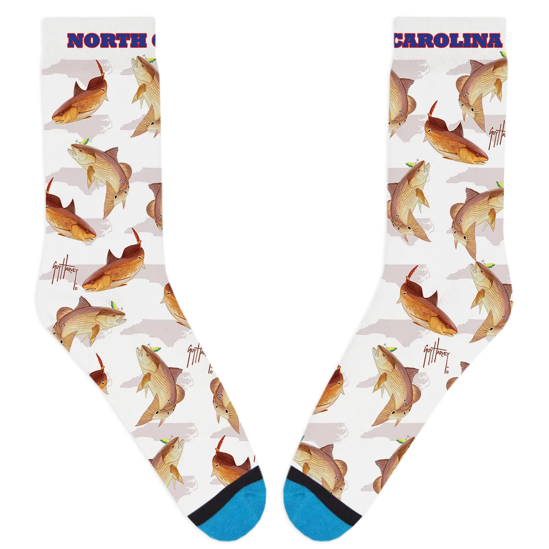 Guy Harvey North Carolina Redfish Socks