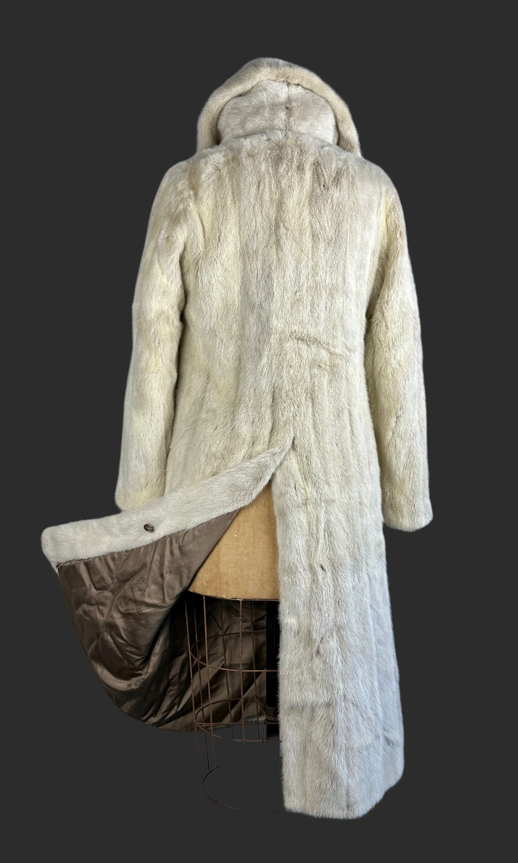 HALSTON 70s Mink Fur Maxi Coat • Medium