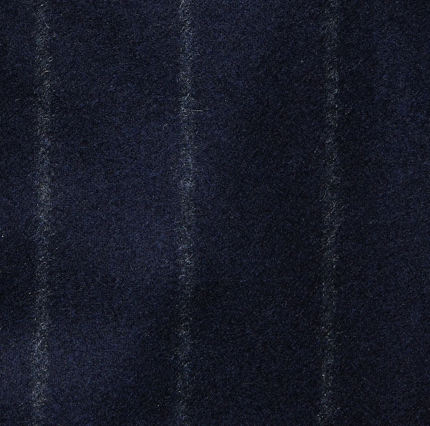 Italian Wool Flannel Dress Pants - Navy Stripe