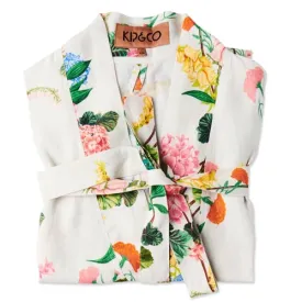 Kip & Co Bouquet Beauty Linen Robe S/M