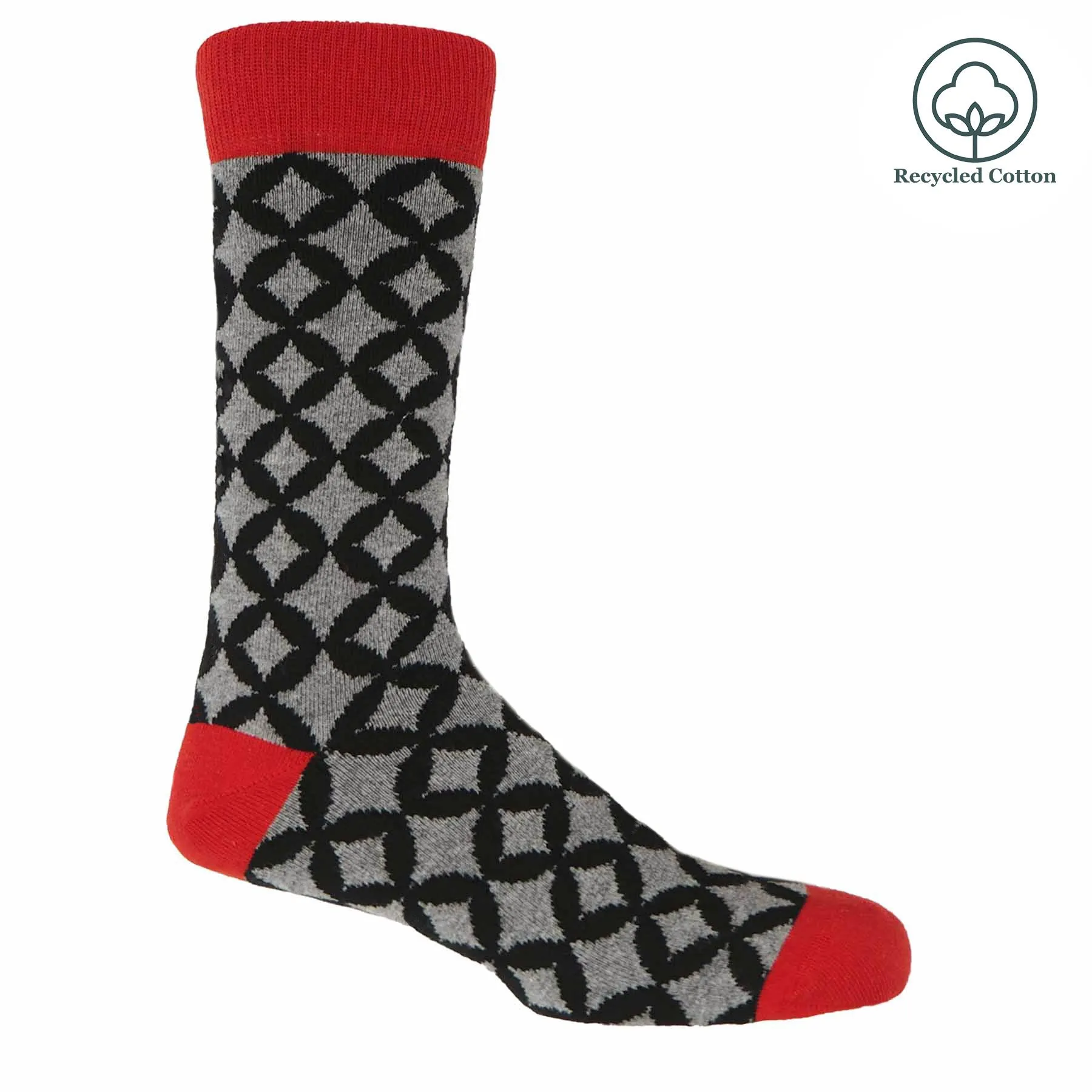 Mosaic Men's Socks - Black