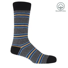 Multistripe Men's Socks - Black