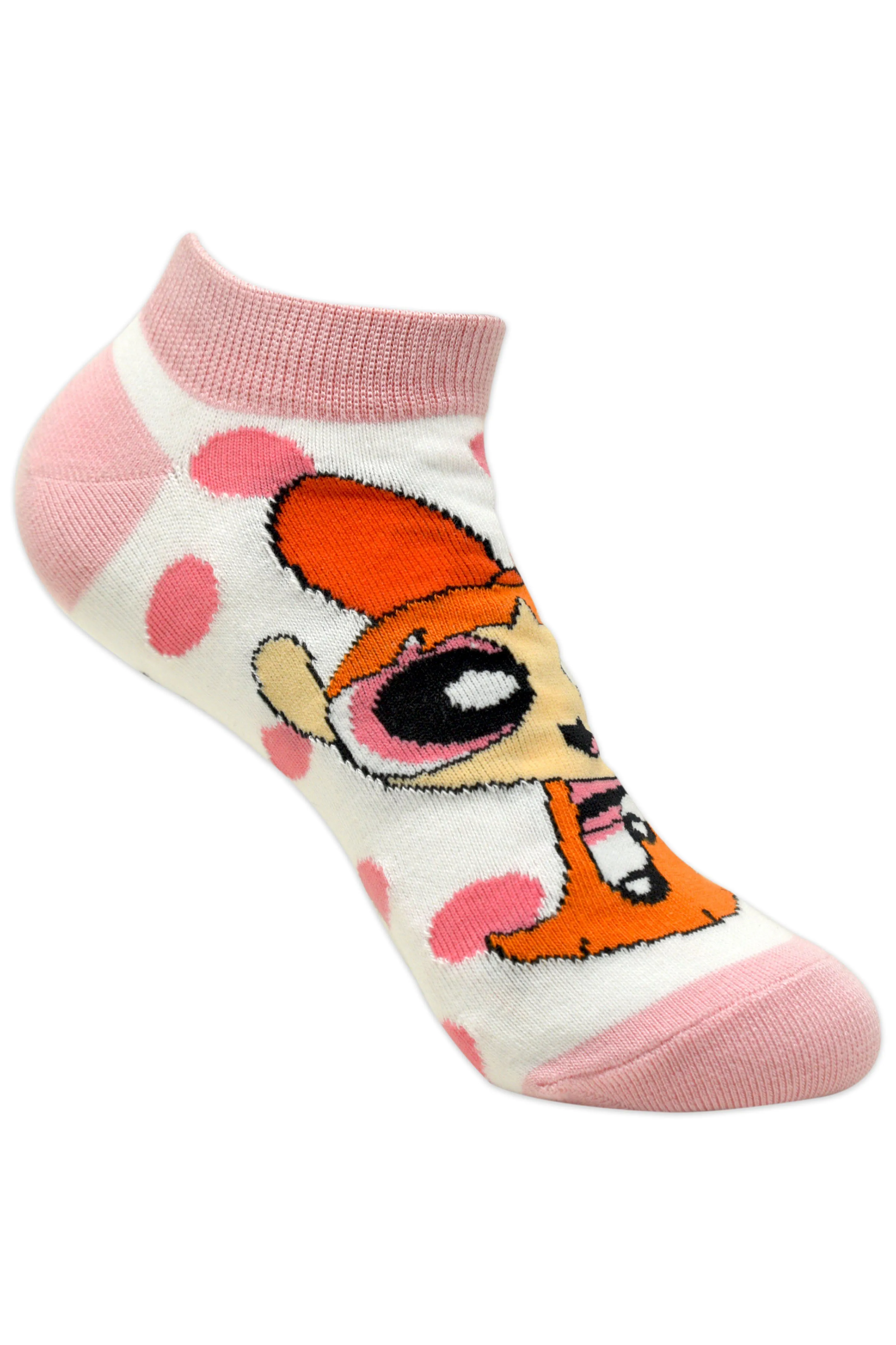 Powerpuff Girls By Balenzia Low Cut Socks for Kids (Pack of 3 Pairs/1U)(4-6 YEARS)