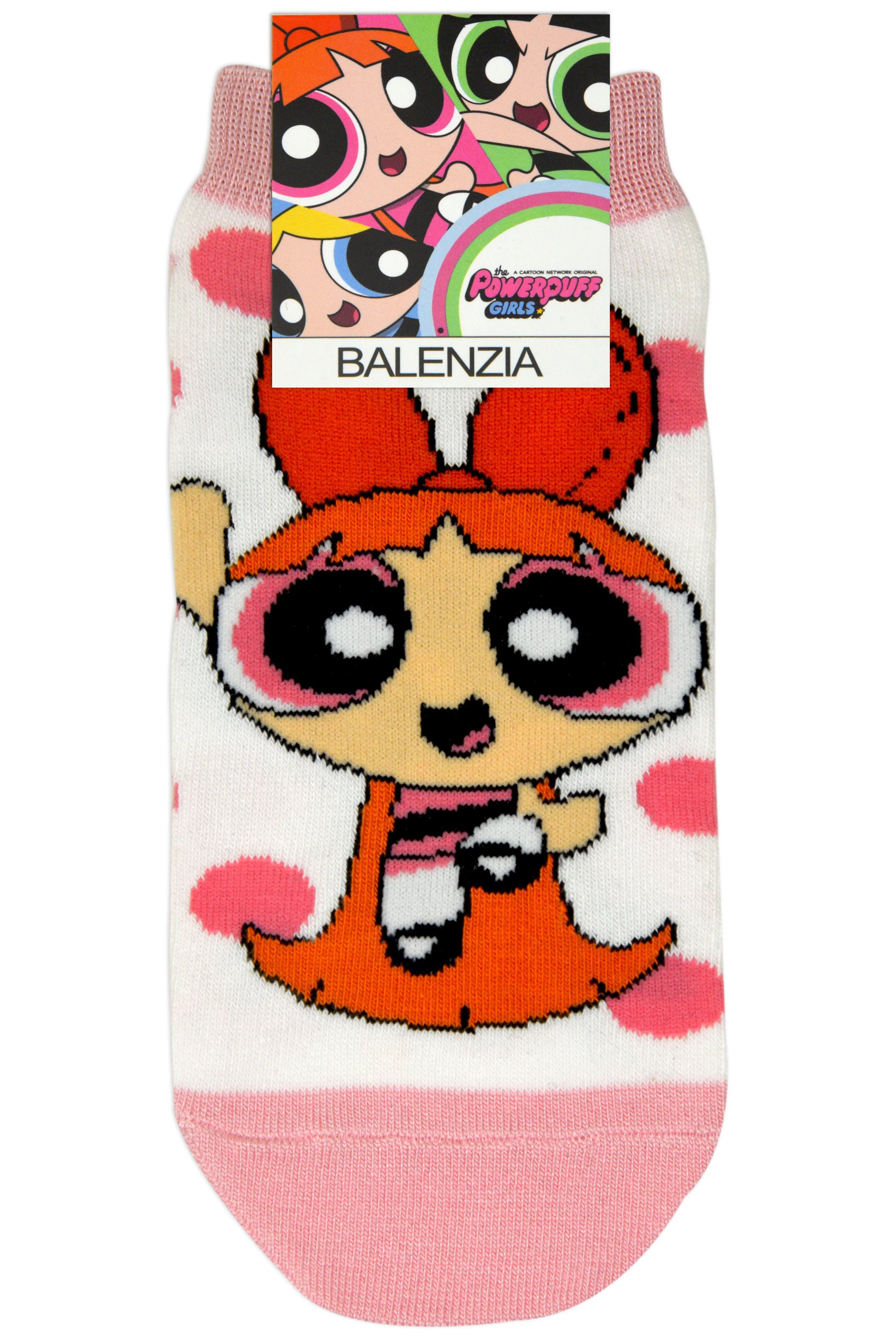 Powerpuff Girls By Balenzia Low Cut Socks for Kids (Pack of 3 Pairs/1U)(4-6 YEARS)