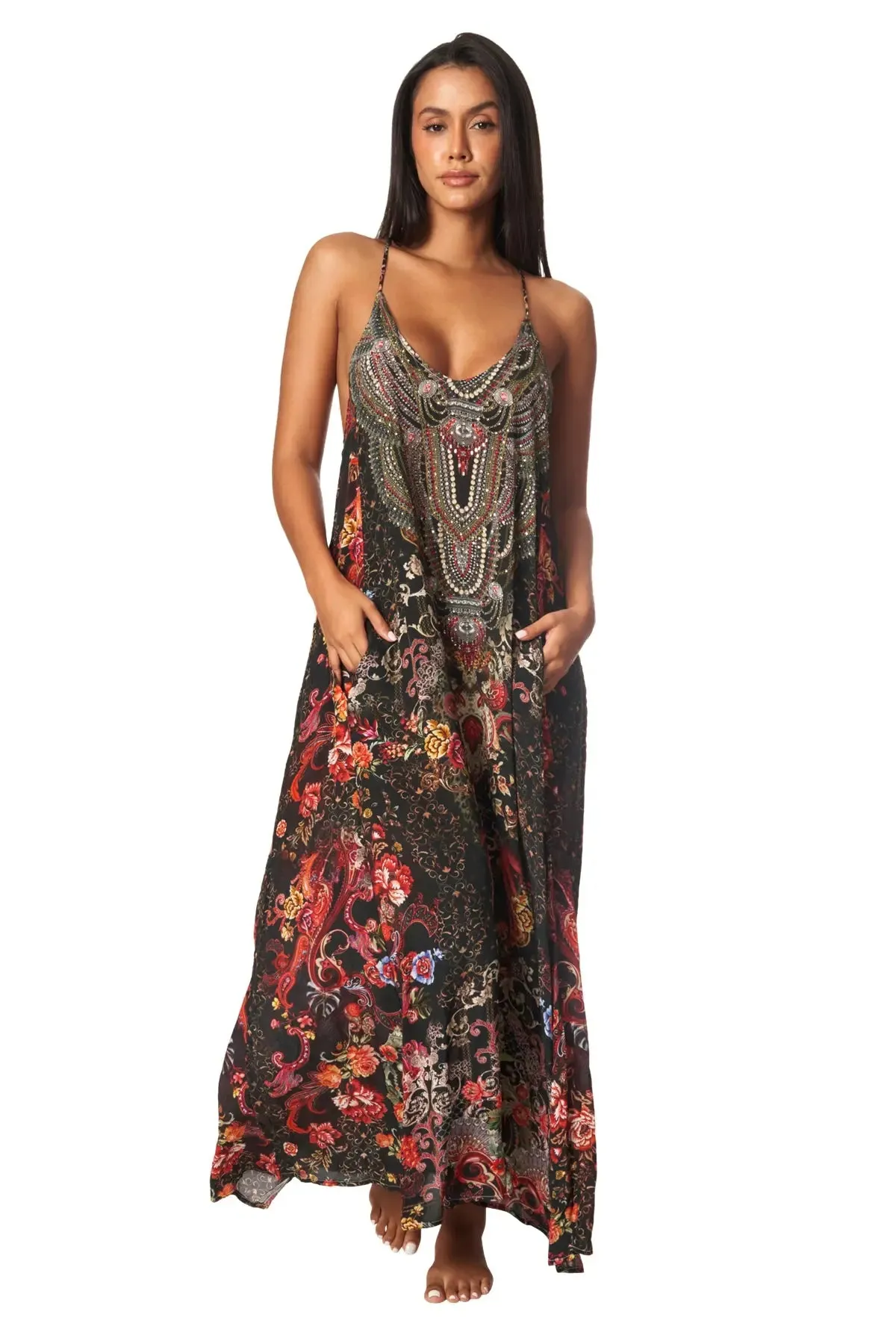 Racerback Maxi Dress for Resort or Cruise