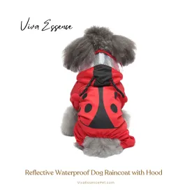 Reflective Waterproof Dog Raincoat with Hood