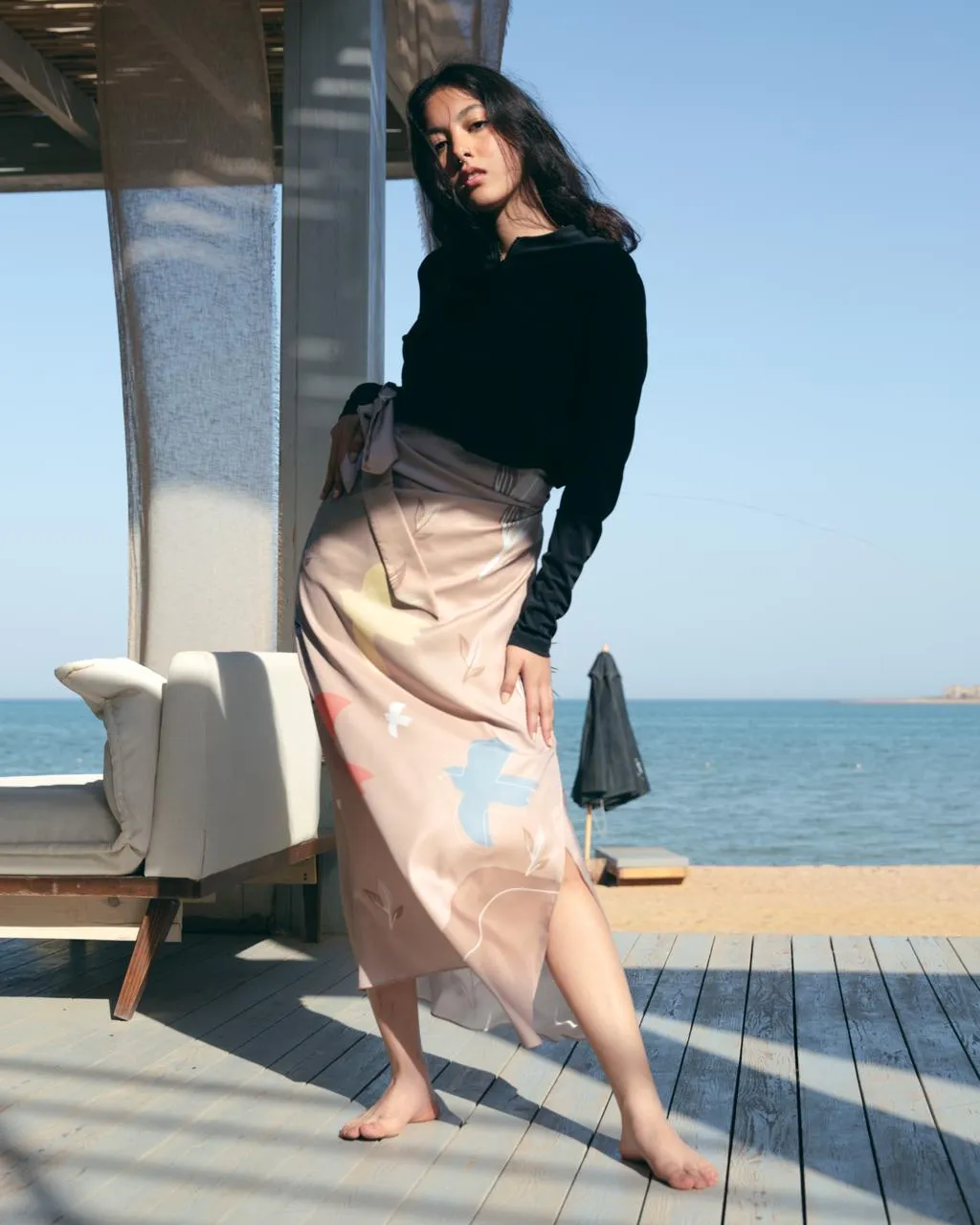 Silk Wrap Skirt - Flow