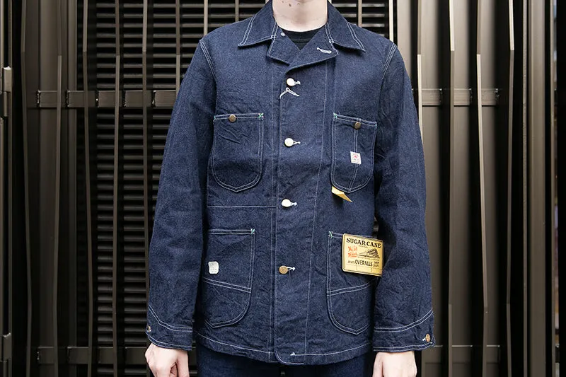 Sugar Cane 11oz Blue Denim Work Coat