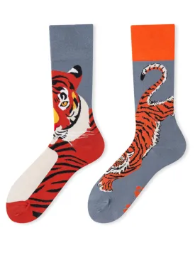 Wild Elegance Tiger Socks