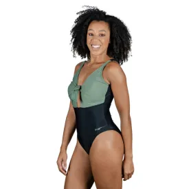 Zoggs Tallow Tie Front womens swimming costume